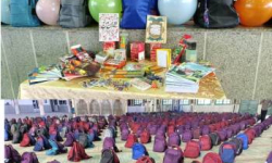 همدلی خیرین و مسئولان قائمشهر برای آغاز سال تحصیلی/ ۱۶۰۰ بسته به دانش‌آموزان تحت پوشش اهدا شد