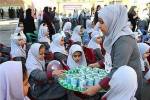 توزیع شیر رايگان در مدارس دولتی مازندران کلید خورد