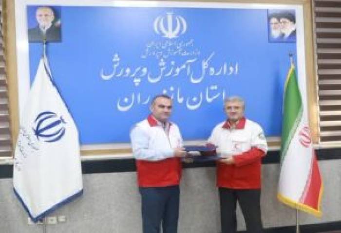 امضای تفاهم‌نامه همکاری بین جمعیت هلال احمر و آموزش و پرورش مازندران برای ارتقاء مهارت‌های امدادی