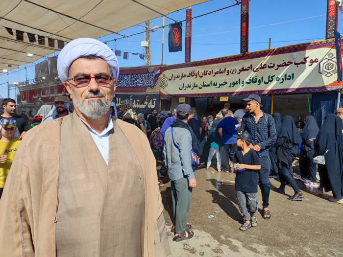 زائران حسینی در سامرا مهمان موکب حضرت علی‌اصغر(ع) مازندران