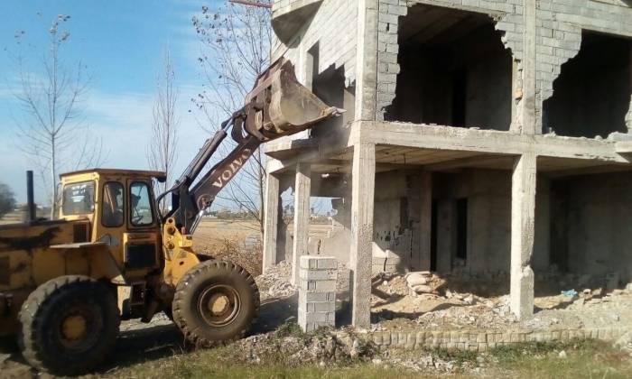 تخریب ۱۰۸ مورد ساخت و ساز غیرمجاز در اسلامشهر