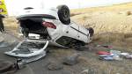 واژگونی خودروی سواری در محور اصفهان به تهران 3 کشته برجای گذاشت