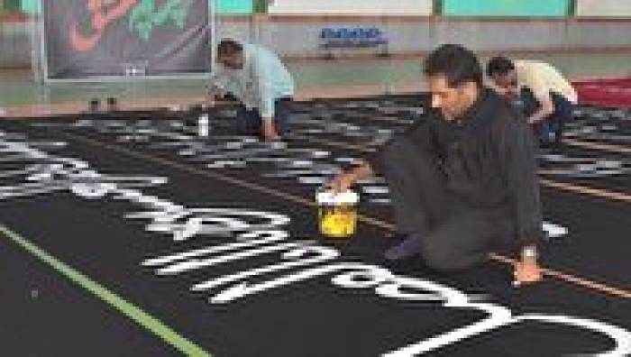 فضاهای شهری ساری با هنر خوشنویسی رنگ می‌گیرد